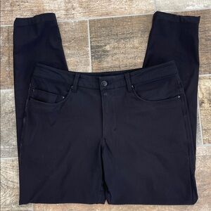 Lululemon‎ Mens ABC Slim Fit 5 Pocket Pants 28" Warpstreme Black Size 32